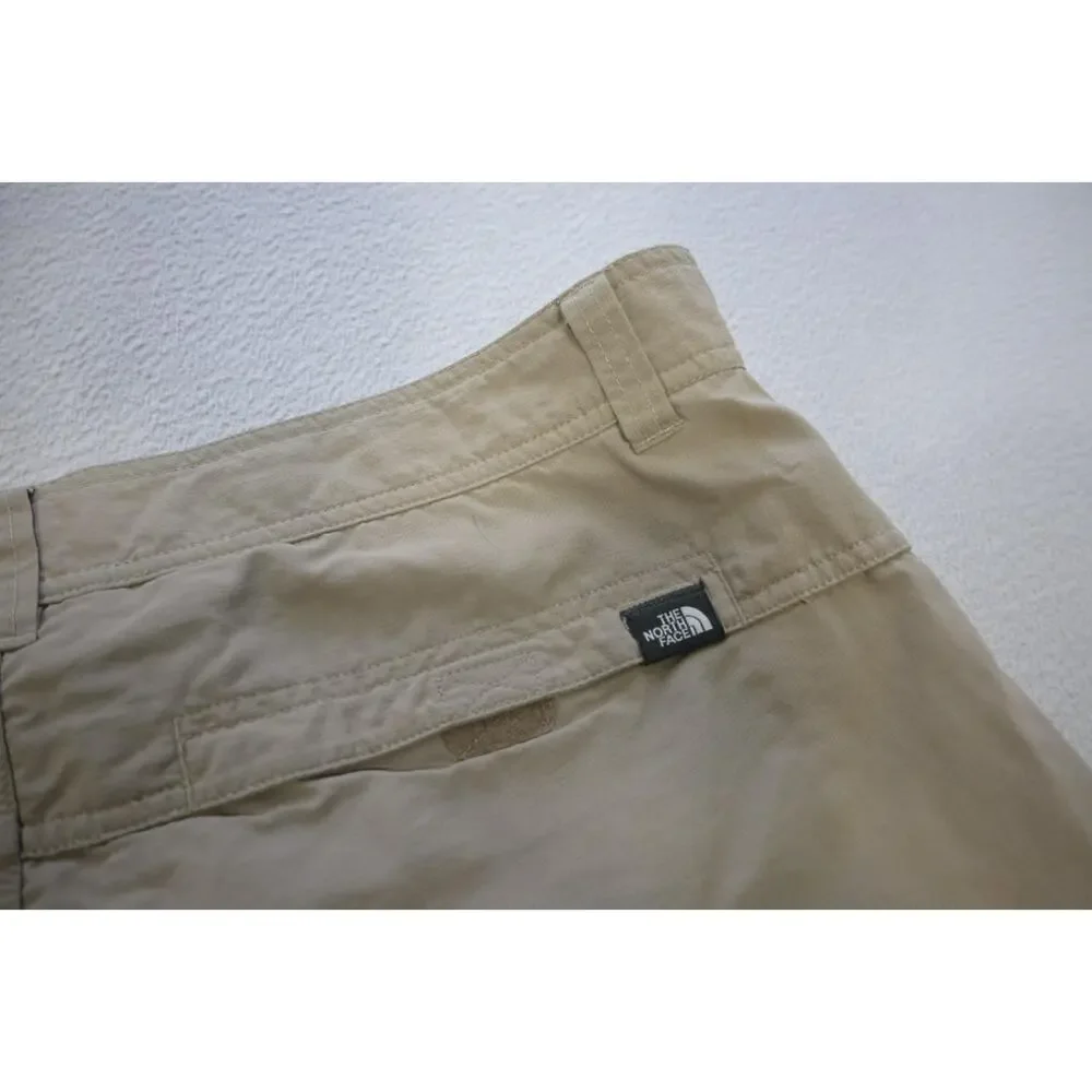 The‎ North Face Cargo Shorts Nylon Beige Fishing Hiking Mens Size 34